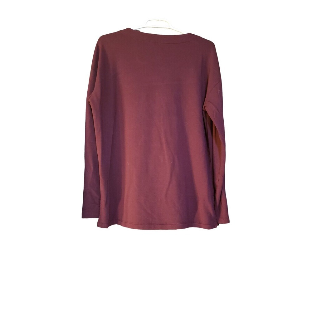Banana Republic Sweatshirt Women's Medium Purple Pullover Crew Neck Long Sleeve